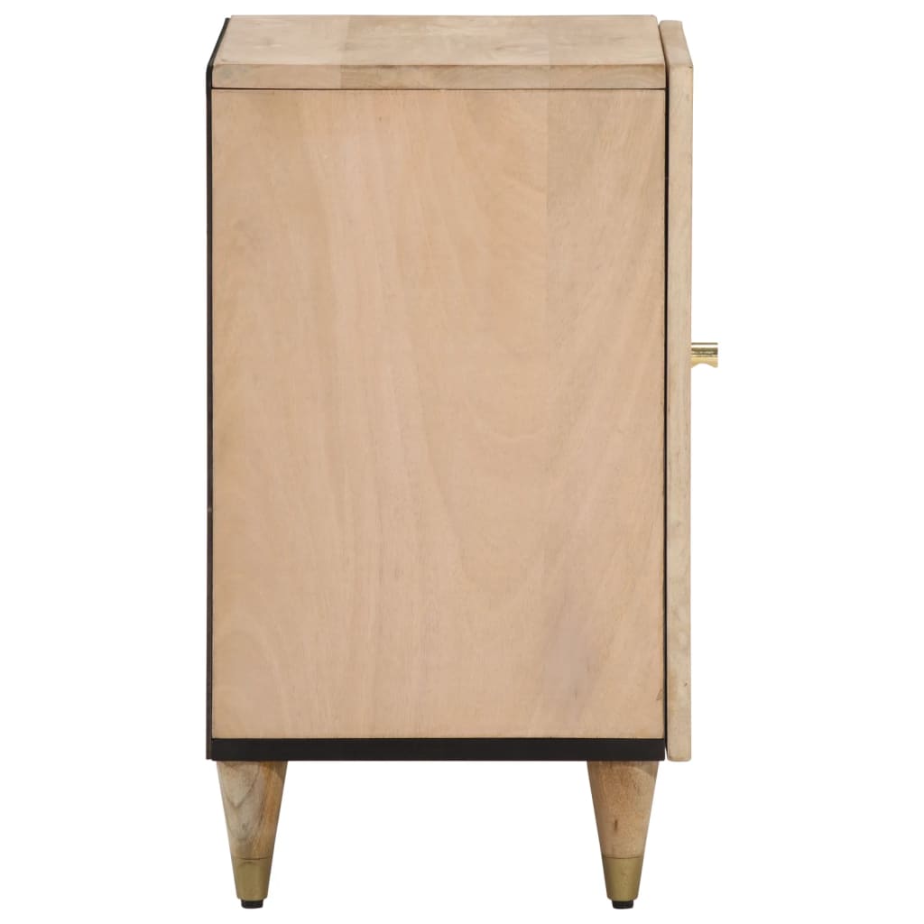 Armoire de salle de bain 38x33x58 cm bois massif de manguier