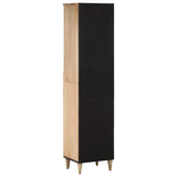 Armoire de salle de bain 38x33x160 cm bois massif de manguier