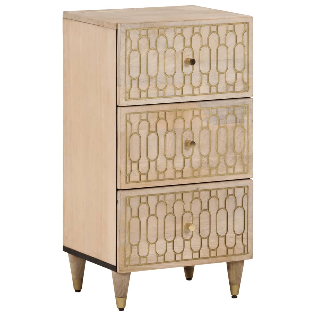 Side cabinet 40x33x75 cm solid mango wood