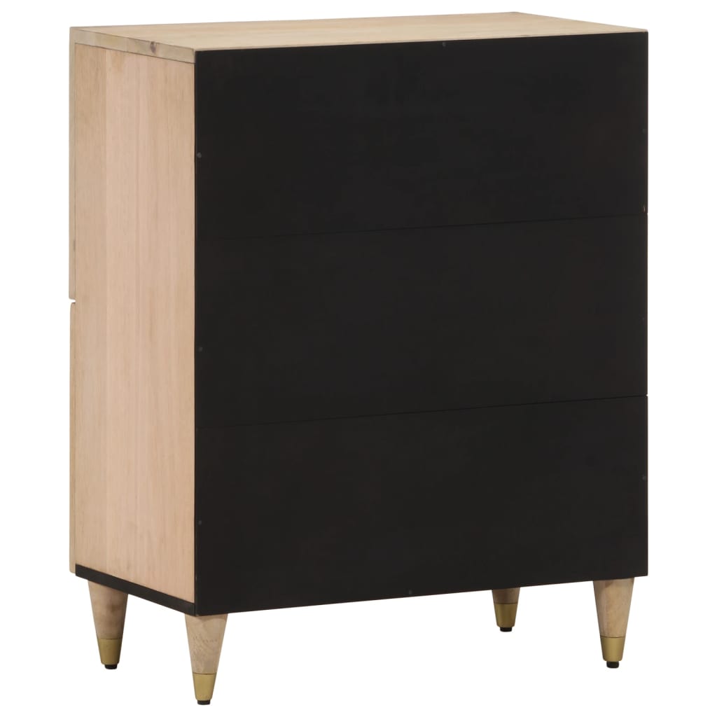 Beistellschrank 60x33x75 cm aus massivem Mangoholz