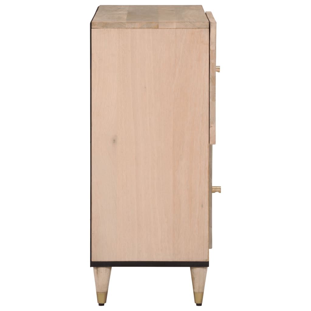 Beistellschrank 80x33x75 cm aus massivem Mangoholz