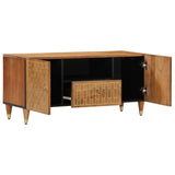 Meuble TV 105x33x46 cm Bois massif de manguier