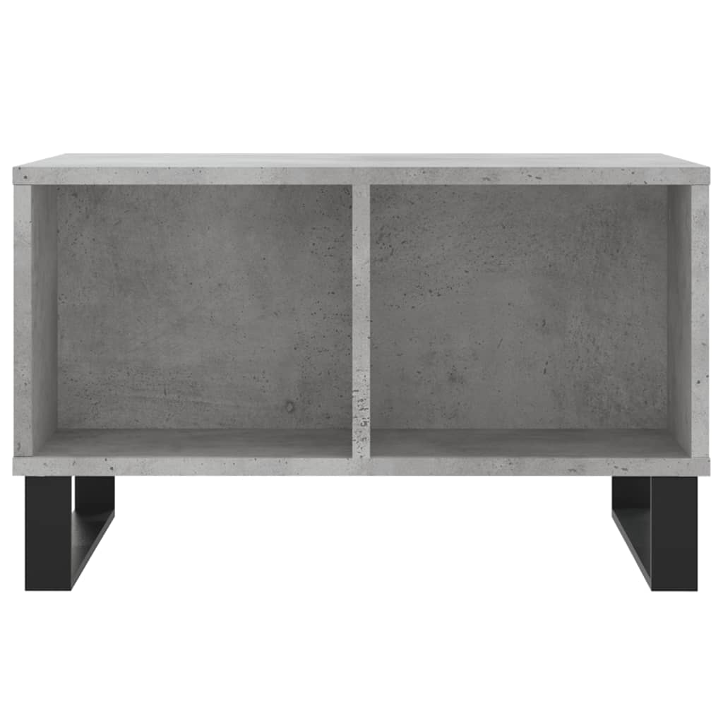 Table basse Gris béton 60x50x36,5 cm Bois d'ingénierie