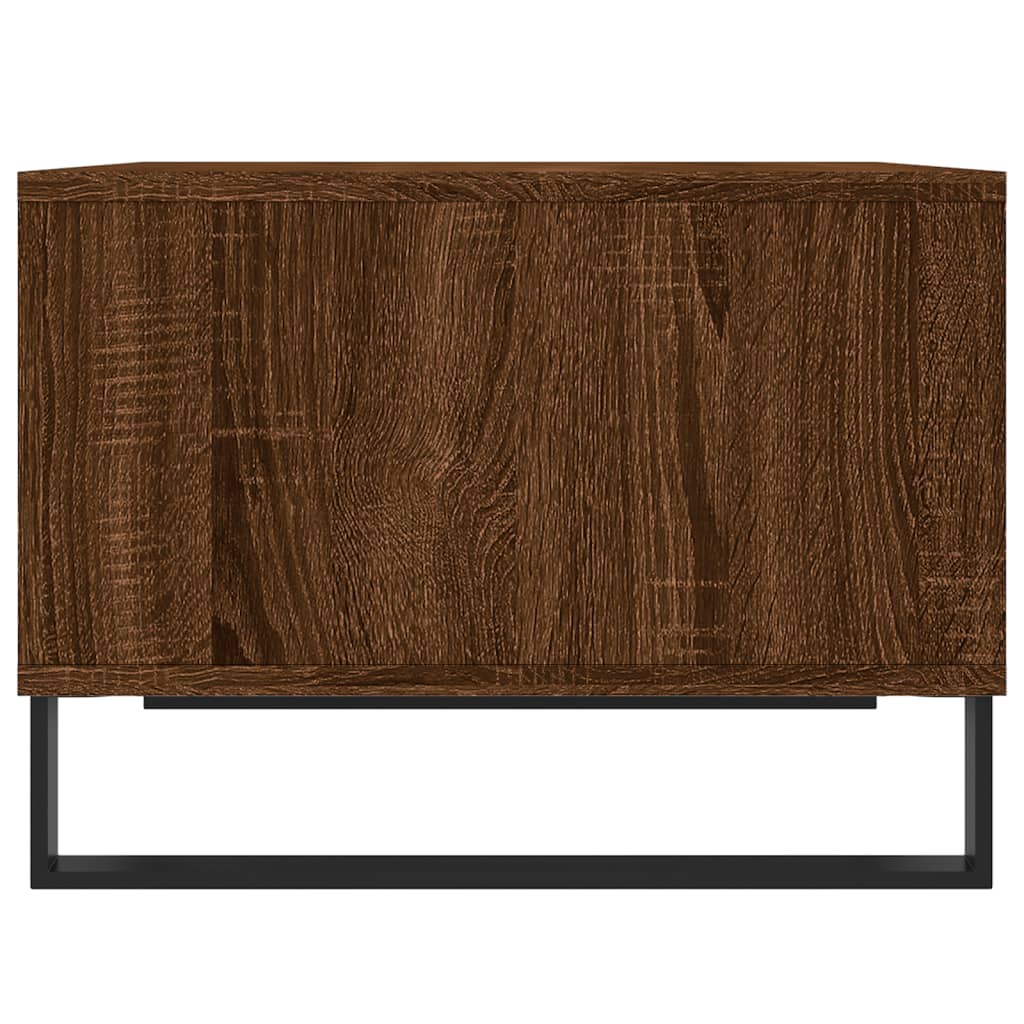 Coffee table Brown oak 60x50x36.5 cm Engineered wood