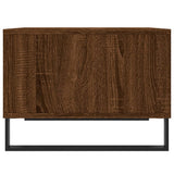 Coffee table Brown oak 60x50x36.5 cm Engineered wood