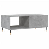 Table basse Gris béton 90x50x36,5 cm Bois d'ingénierie