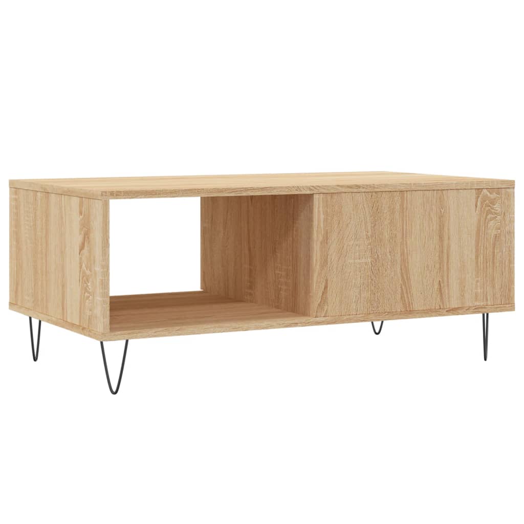 Table basse Chêne sonoma 90x50x36,5 cm Bois d'ingénierie