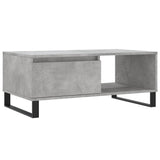 Table basse Gris béton 90x50x36,5 cm Bois d'ingénierie