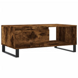 Table basse Chêne fumé 90x50x36,5 cm Bois d'ingénierie