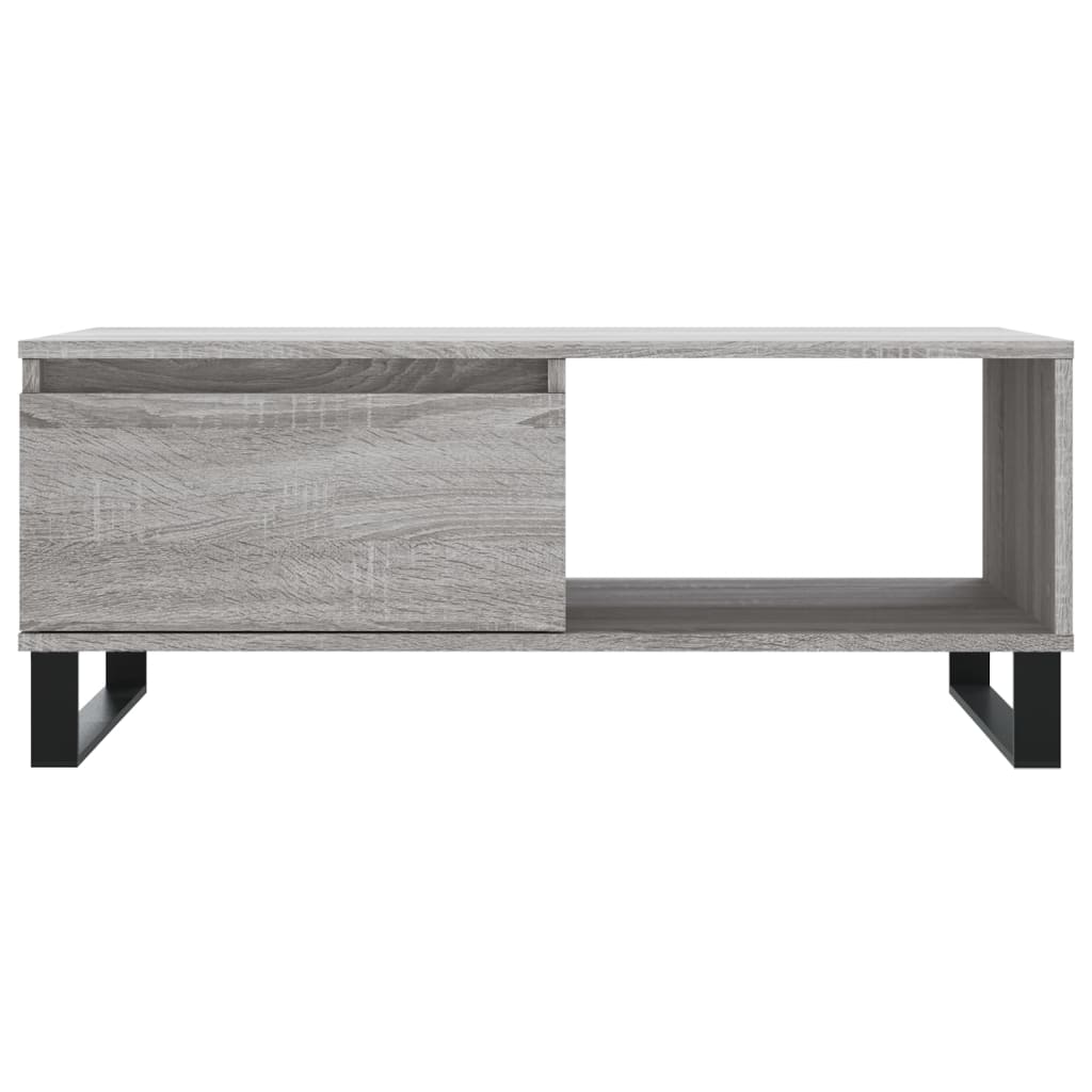 Sonoma coffee table gray 90x50x36.5 cm Engineered wood