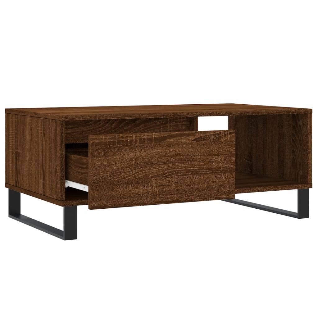 Couchtisch Braune Eiche 90x50x36,5 cm Holzwerkstoff