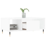 Coffee table White 90x50x36.5 cm Engineered wood