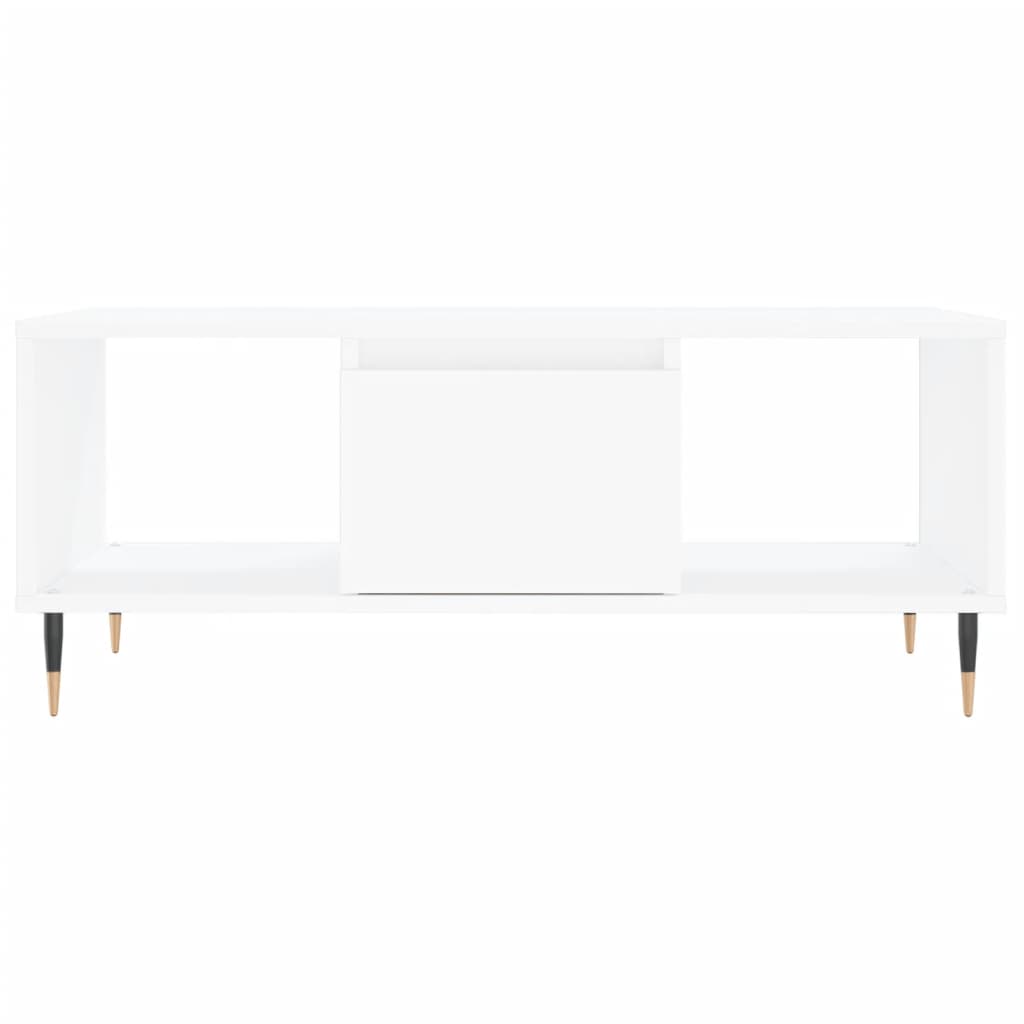 Coffee table White 90x50x36.5 cm Engineered wood