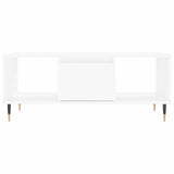 Coffee table White 90x50x36.5 cm Engineered wood