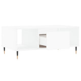 Coffee table White 90x50x36.5 cm Engineered wood