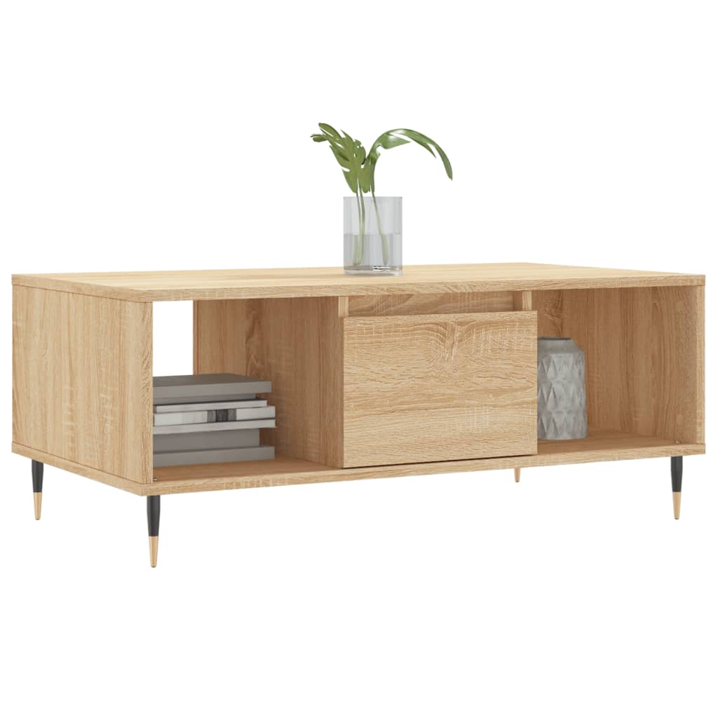 Coffee table Sonoma oak 90x50x36.5 cm Engineered wood