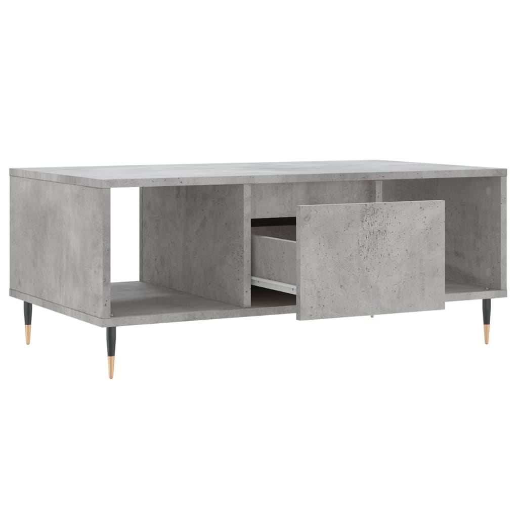 Couchtisch Betongrau 90x50x36,5 cm Holzwerkstoff