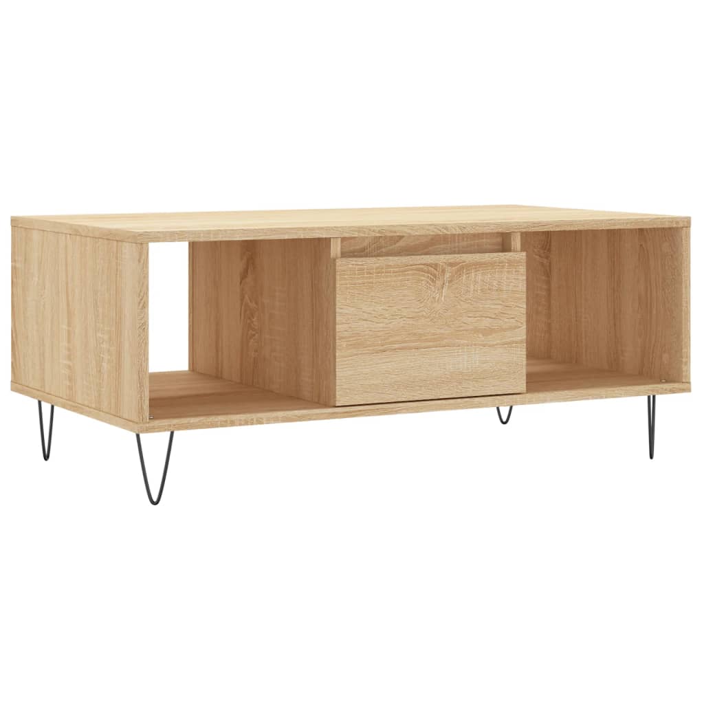 Table basse Chêne sonoma 90x50x36,5 cm Bois d'ingénierie