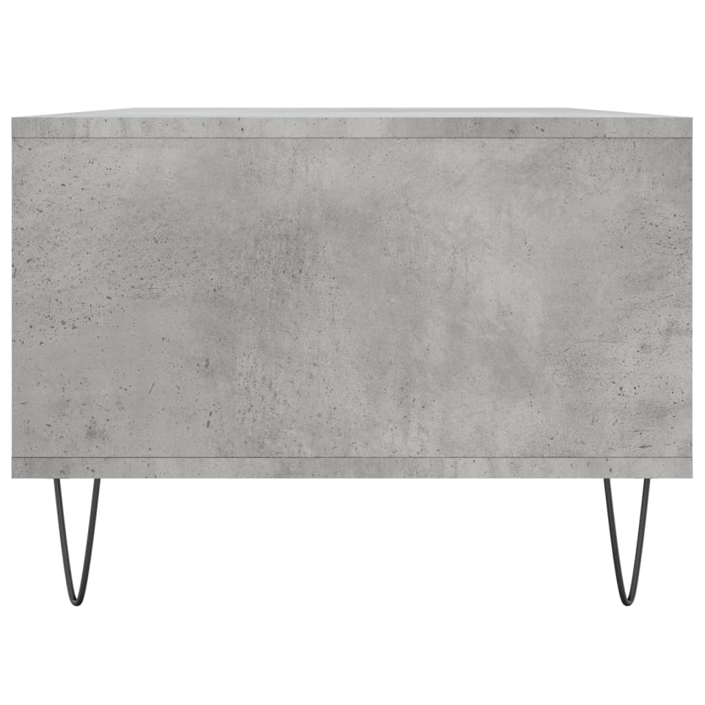 Table basse Gris béton 90x50x36,5 cm Bois d'ingénierie