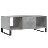 Table basse Gris béton 90x50x36,5 cm Bois d'ingénierie