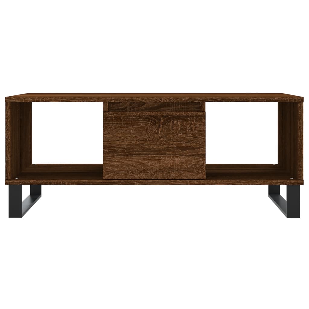 Table basse Chêne marron 90x50x36,5 cm Bois d'ingénierie