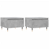 Coffee tables 2 pcs concrete gray 50x46x35 cm engineered wood