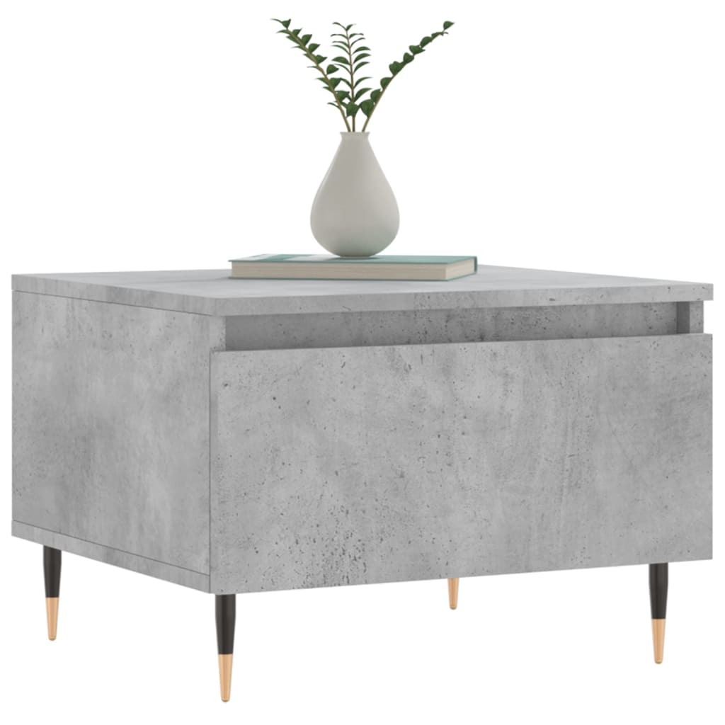 Coffee tables 2 pcs concrete gray 50x46x35 cm engineered wood