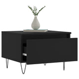 Coffee tables 2 pcs black 50x46x35 cm engineered wood