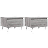 Coffee tables 2 pcs sonoma gray 50x46x35 cm engineered wood