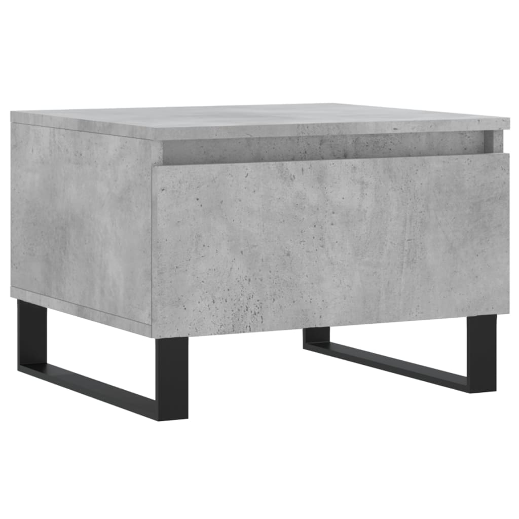 Table basse gris béton 50x46x35 cm bois d'ingénierie