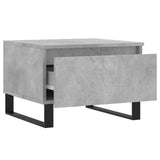 Table basse gris béton 50x46x35 cm bois d'ingénierie