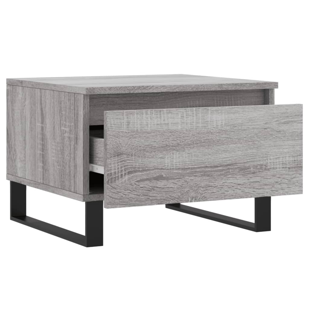 Couchtische 2 Stk. Sonomagrau 50x46x35 cm Holzwerkstoff