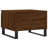 Table basse chêne marron 50x46x35 cm bois d'ingénierie