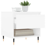 Coffee tables 2 pcs white 50x46x50 cm engineered wood