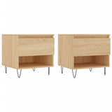 Coffee tables 2 pcs sonoma oak 50x46x50 cm engineered wood