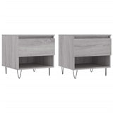 Coffee tables 2 pcs sonoma gray 50x46x50 cm engineered wood