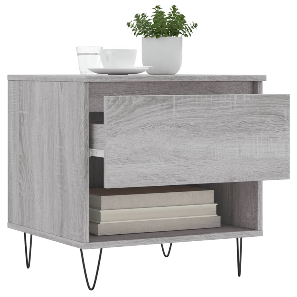 Coffee tables 2 pcs sonoma gray 50x46x50 cm engineered wood