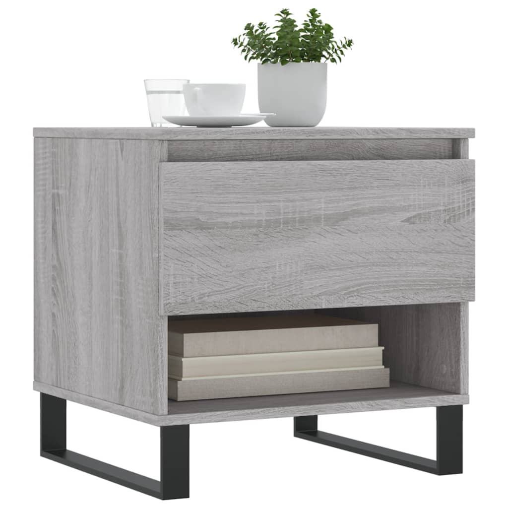 Sonoma coffee table gray 50x46x50 cm engineered wood