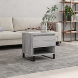 Sonoma coffee table gray 50x46x50 cm engineered wood