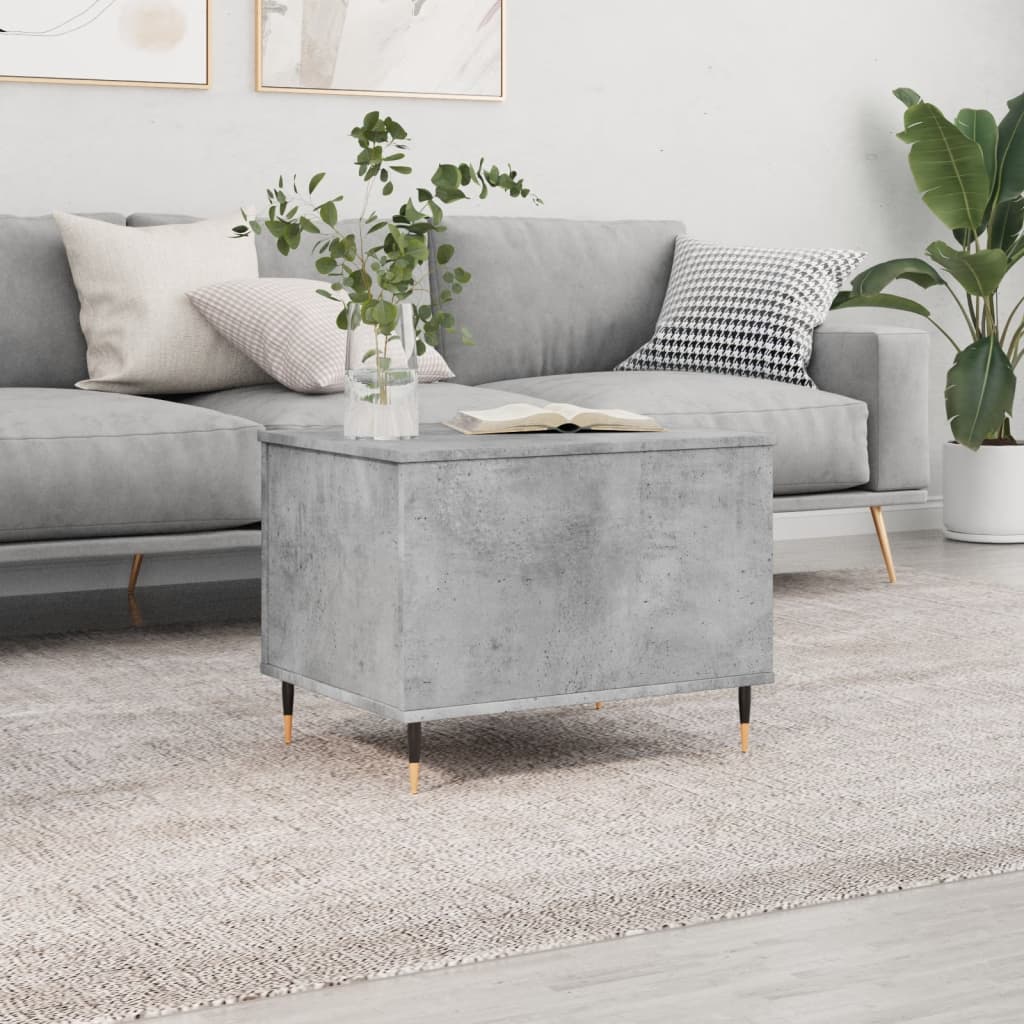 Concrete Grey Coffee Table 60x44.5x45 cm Engineered Wood