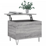 Sonoma grauer Couchtisch 60x44,5x45 cm Holzwerkstoff