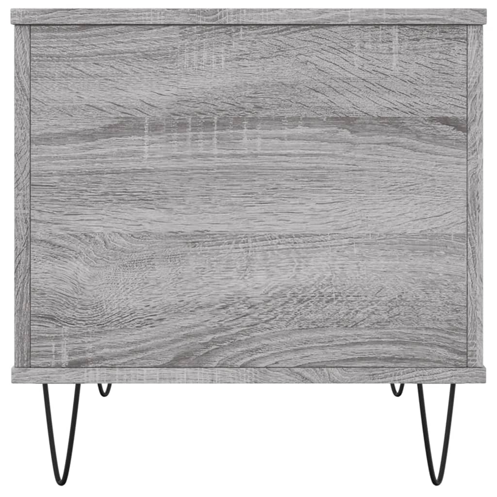 Sonoma grauer Couchtisch 60x44,5x45 cm Holzwerkstoff