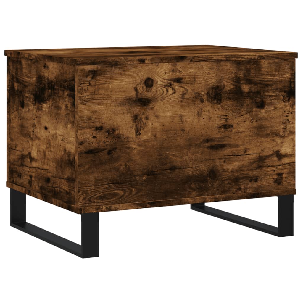 Table basse Chêne fumé 60x44,5x45 cm Bois d'ingénierie