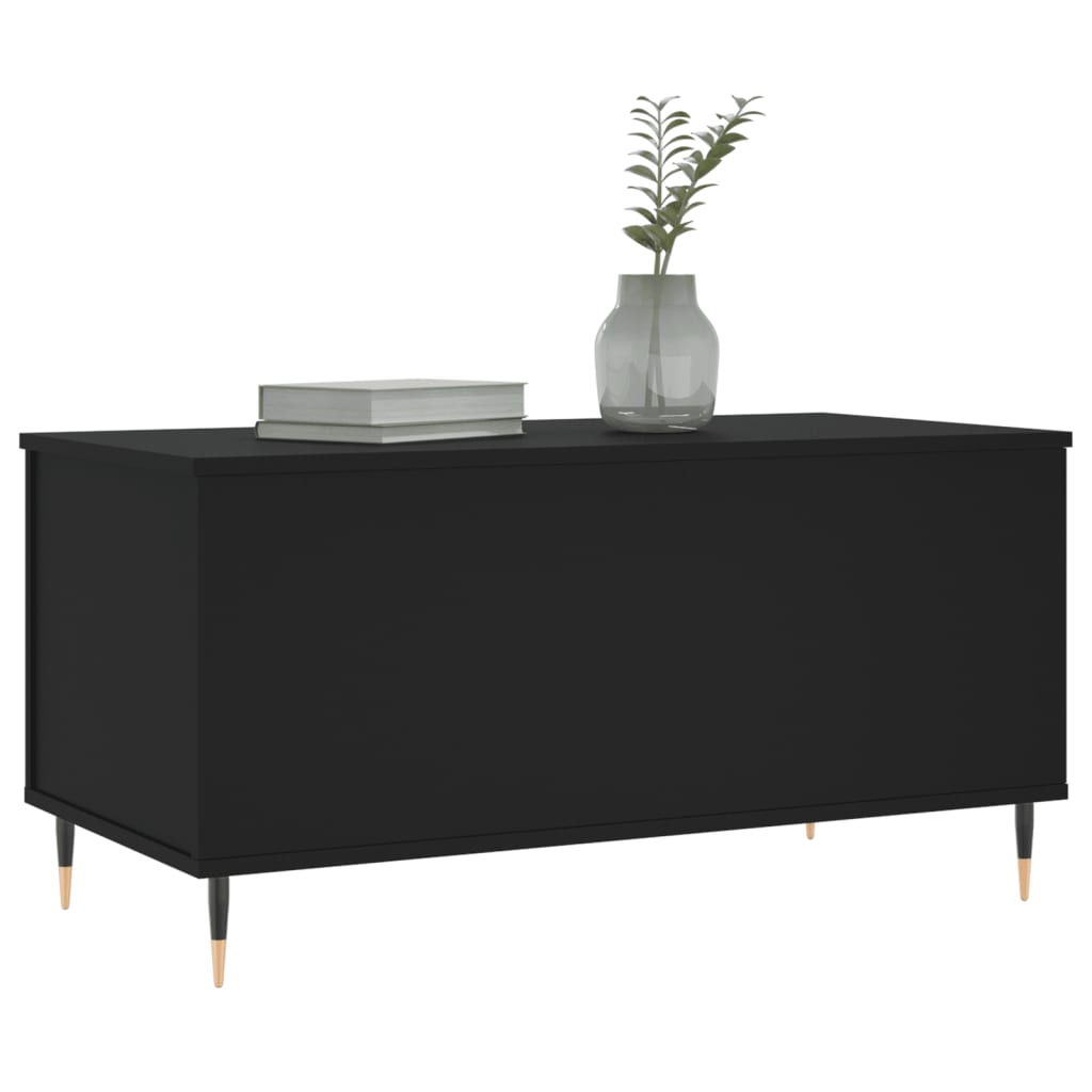 Couchtisch Schwarz 90x44,5x45 cm Holzwerkstoff