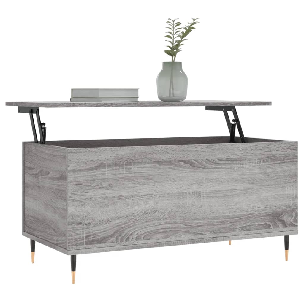 Sonoma coffee table gray 90x44.5x45 cm Engineered wood