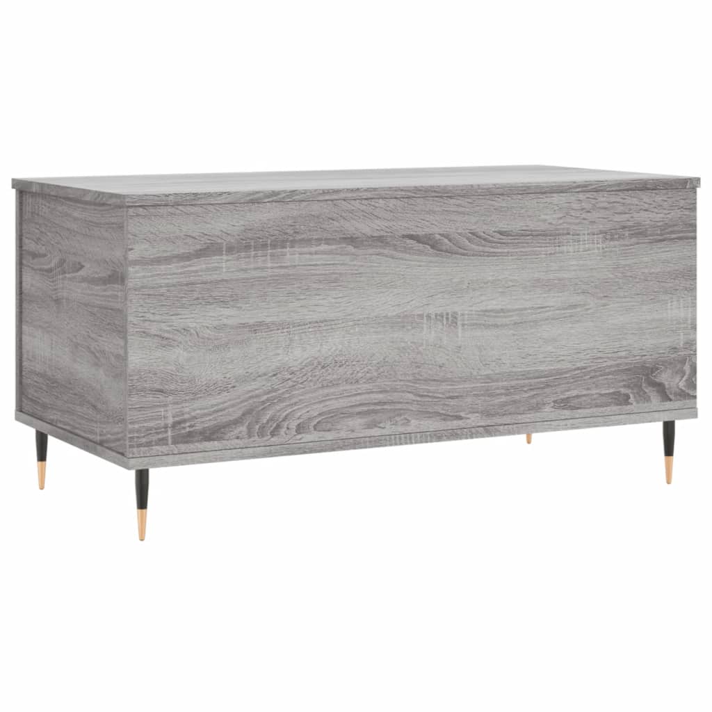 Sonoma grauer Couchtisch 90x44,5x45 cm Holzwerkstoff