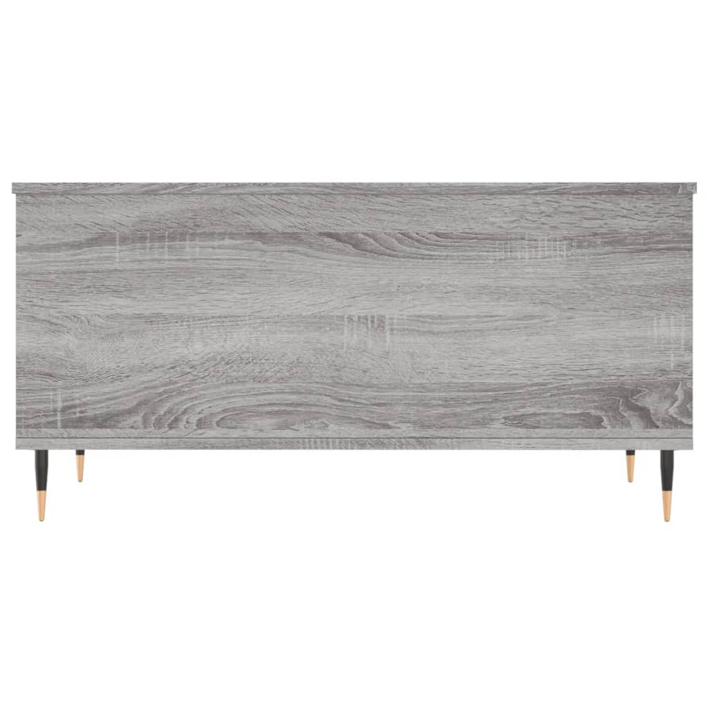 Sonoma grauer Couchtisch 90x44,5x45 cm Holzwerkstoff