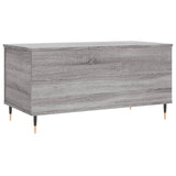 Sonoma grauer Couchtisch 90x44,5x45 cm Holzwerkstoff