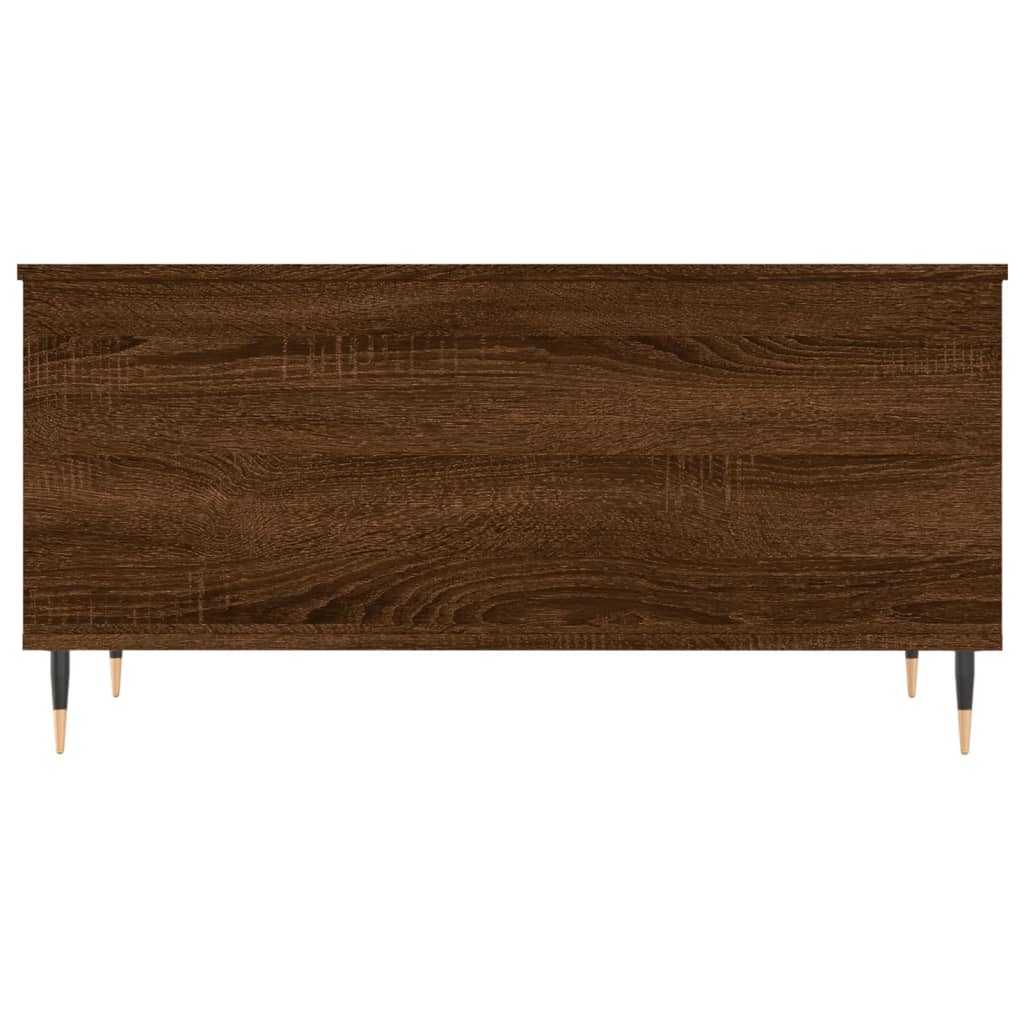 Coffee table Brown oak 90x44.5x45 cm Engineered wood