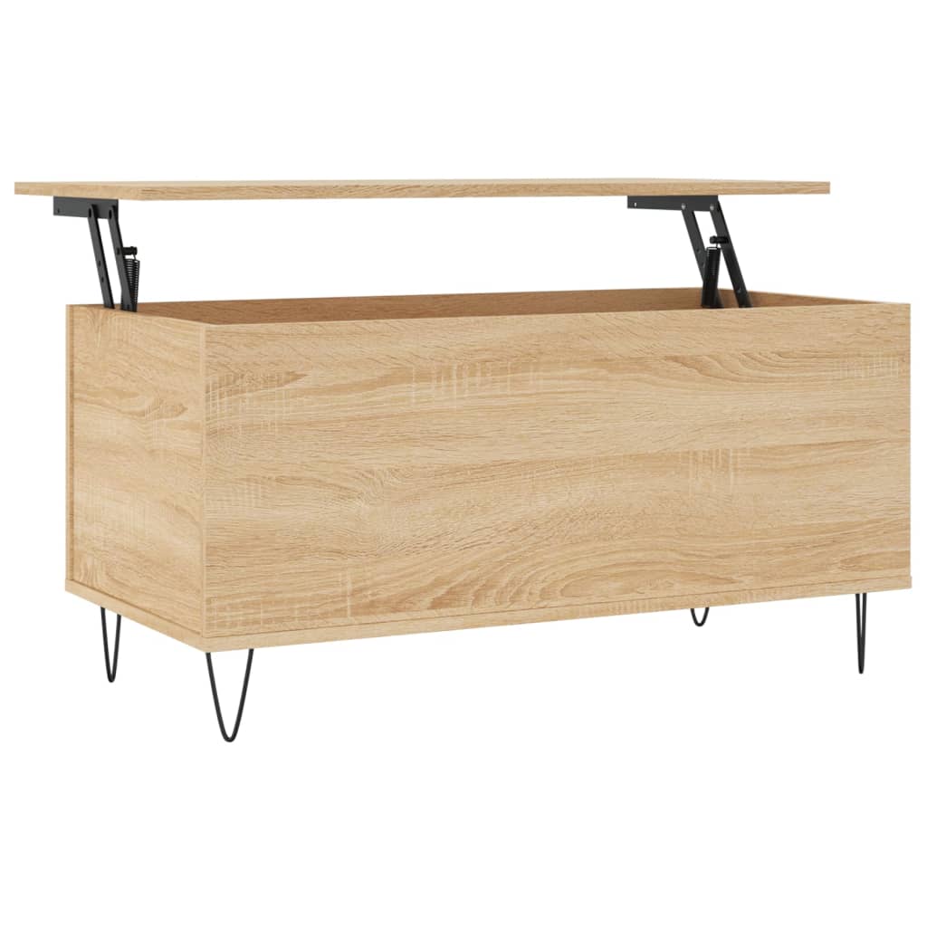 Table basse Chêne sonoma 90x44,5x45 cm Bois d'ingénierie